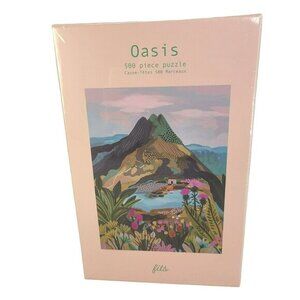 FITS Oasis Landscape‎ Jigsaw Puzzle Mountain Landscape Scenic 500 Piece Sealed